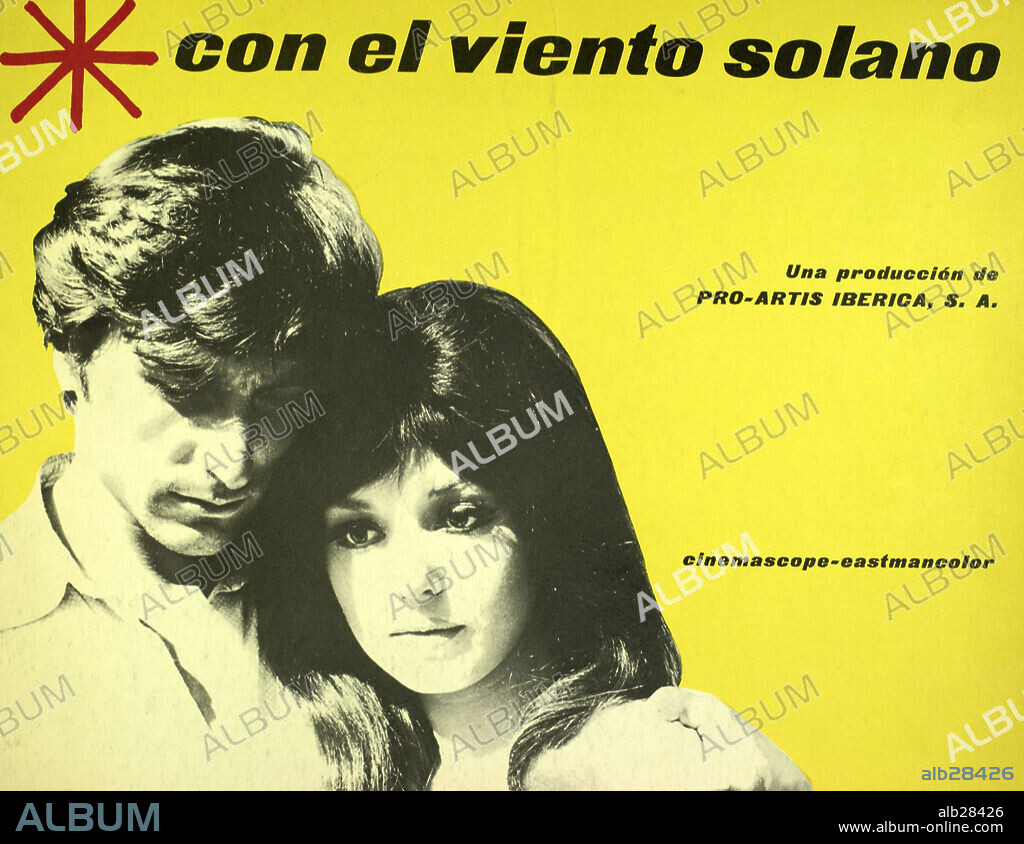 Poster de CON EL VIENTO SOLANO, 1966, dirigida por MARIO CAMUS. Copyright  PRO ARTIS IBERICA. - Album alb28426