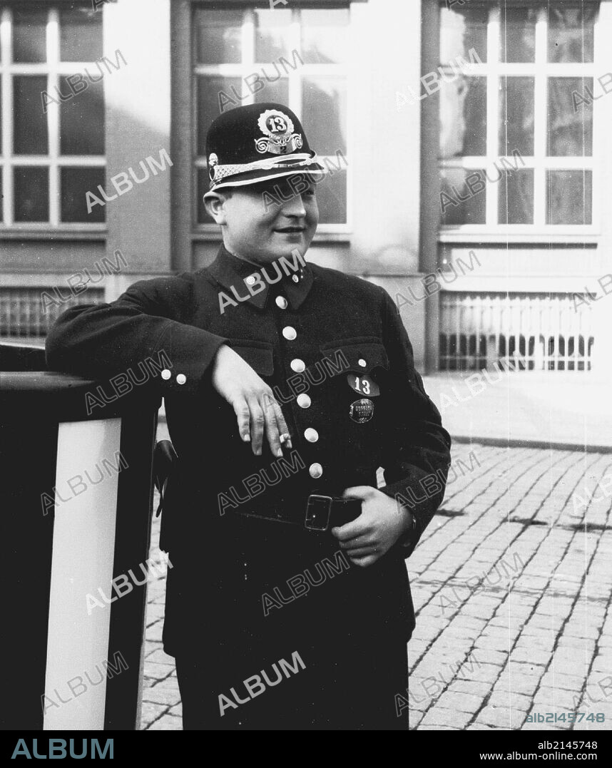 Czech Actor Jan Werich As A Policeman In His Movie 'Powder And Gasoline'. 1920S(?) (Photo by: Sovfoto/UIG via Getty Images).