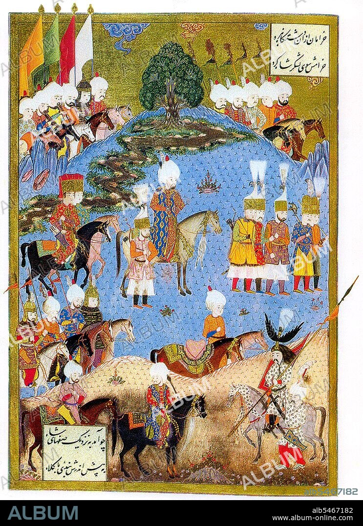 Sultan Suleyman I (1494-1566), also known as 'Suleyman the Magnificent' and 'Suleyman the Lawmaker', was the 10th and longest reigning sultan of the Ottoman empire. He personally led his armies to conquer Transylvania, the Caspian, much of the Middle East and the Maghreb. He intoduced sweeping reforms in Turkish legislation, education, taxation and criminal law, and was highly respected as a poet and a goldsmith. Suleyman also oversaw a golden age in the development of arts, literature and architecture in the Ottoman empire.