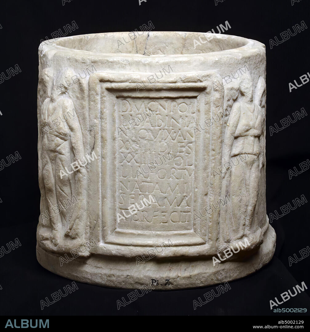 asurn, stone, marble, h: 24.7 cm, imperial time 0.