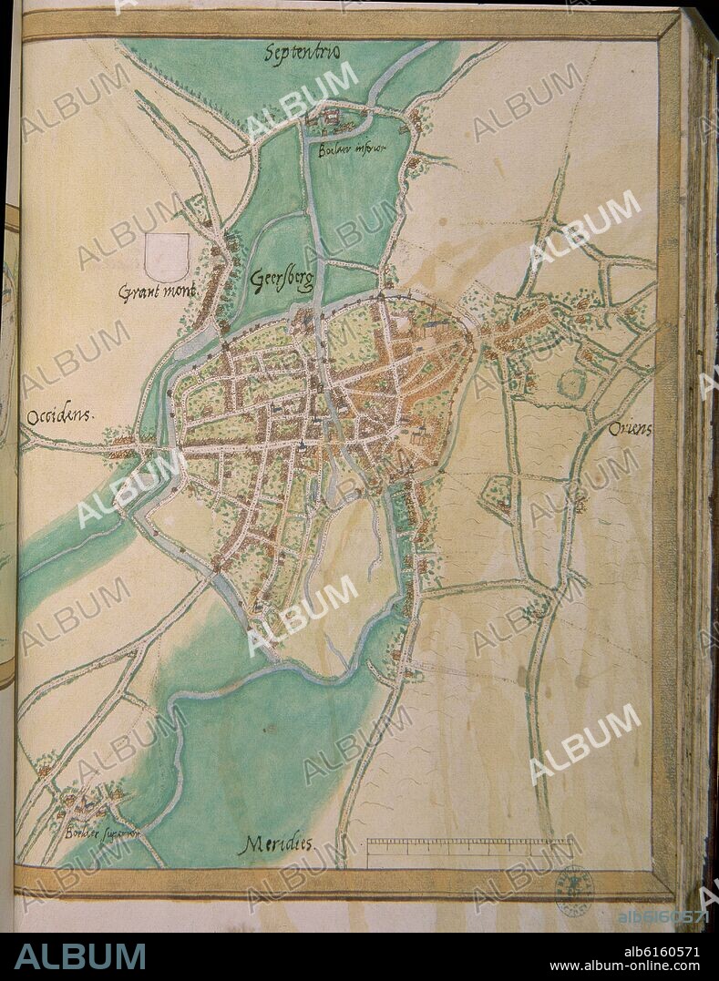 DEVENTER VAN. ATLAS PAISES BAJOS-PLANO DE GEERFBERG.
