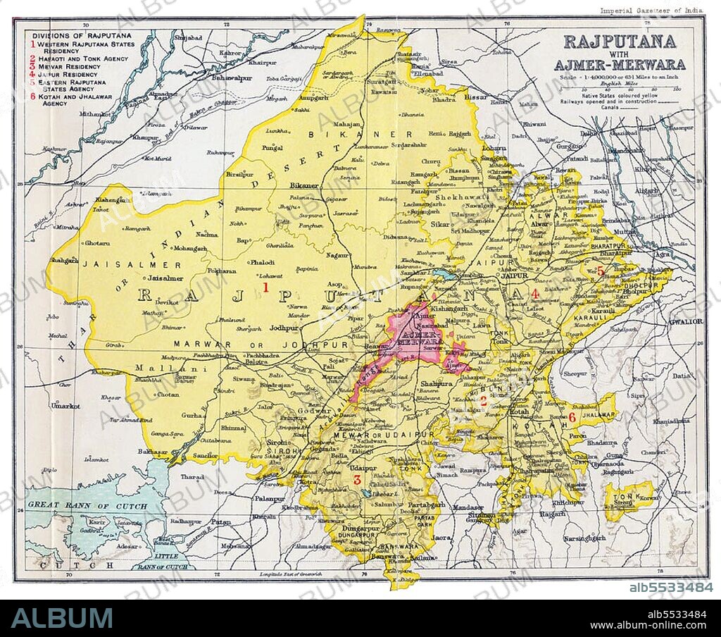 Rajputana (Hindi: ????????? ) was the name adopted by British government for its dependencies in the region of present-day Indian state of Rajasthan. Rajputana included 18 princely states, two chiefships and the British district of Ajmer-Merwara. This British official term remained official till its replacement by Rajasthan in the constitution of 1949.