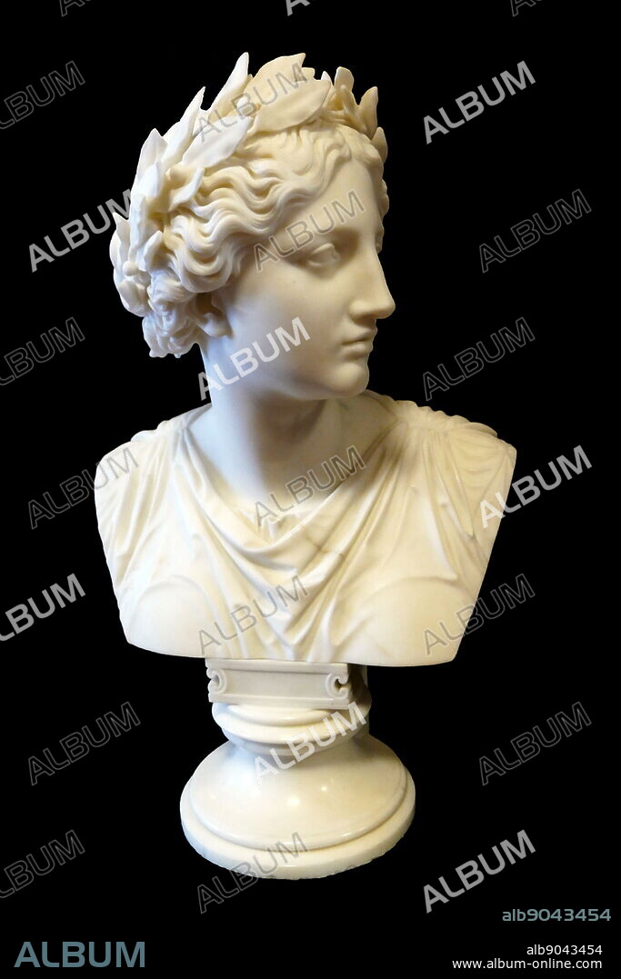 Bust of Victoria 1856 by Christian Daniel Rauch (1777 - 1857), German sculptor. He founded the Berlin school of sculpture, and was the foremost German sculptor of the 19th century.
