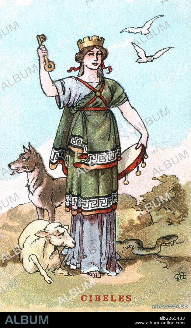 APEL·LES MESTRES OñóS. Mitología. Cibeles, diosa frigia de la Madre Tierra. Años 1920.