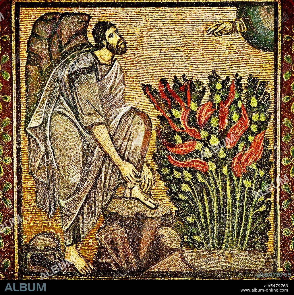 The burning bush is an object described by the Book of Exodus (3: 1-21) as being located on Mount Sinai; according to the narrative, the bush was on fire, but was not consumed by the flames, hence the name. In the narrative, the burning bush is the location at which Moses was appointed by God to lead the Israelites out of Egypt and into Canaan.