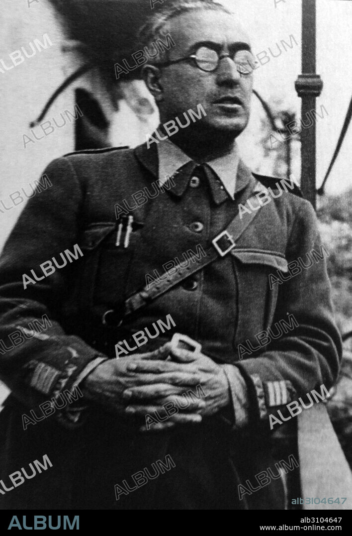 Adolfo Prada Vaquero. (1883-1962) Spanish Army officer who remained loyal to the Republican government during the Spanish Civil War. On December 1936, he led a division in the Second Battle of the Corunna Road. In 1938 he was the commander of the Andalusia Army. On March 1939, he supported Casado's coup and was appointed commander of the Army of the Centre. On 28 March, he surrendered to the Nationalists.