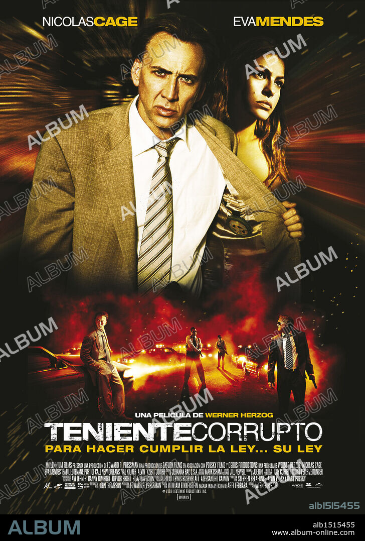 Poster of BAD LIEUTENANT: THE BAD LIEUTENANT: PORT OF CALL-NEW ORLEANS, 2009, directed by WERNER HERZOG. Copyright SATURN FILMS.