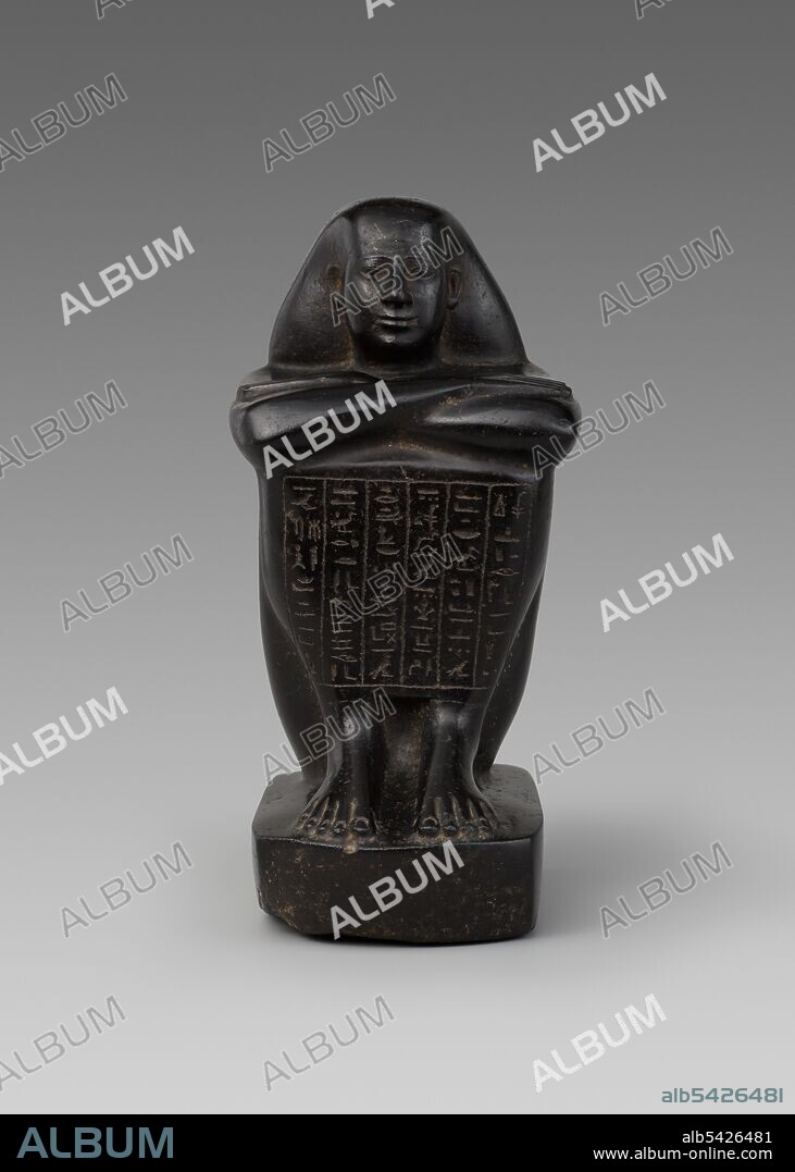 Statue of Shebenhor, Egypt, Late Period, Dynasty 26 (664-525 BCE).