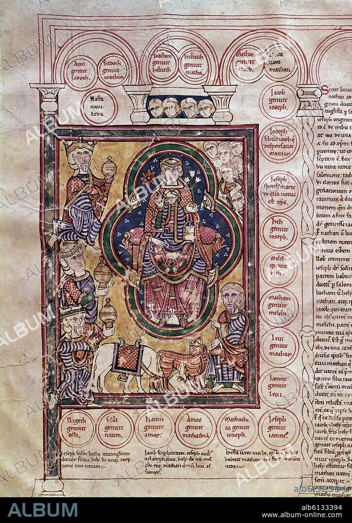 BIBLIA BURGOS-S XII-FIGURAS DEL NACIMIENTO-ROMANICA-ADORACION DELOS REYES.