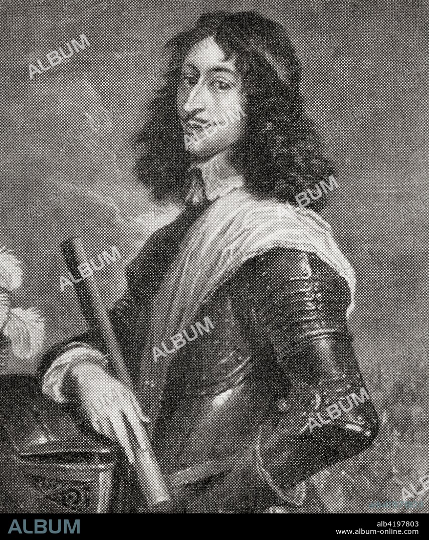 The Duc d'Enghien, later Louis de Bourbon or Louis II, Prince of Conde, 1621 - 1686.  French general. From Hutchinson's History of the Nations, published 1915.