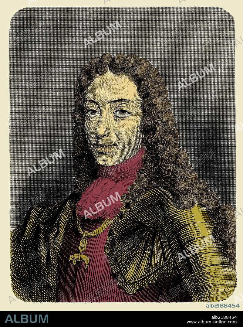 Carlos III de España (1685-1740). Archiduque de Austria, emperador del Sacro Imperio Germánico. Pretendiente al trono de España durante la guerra de Sucesión.