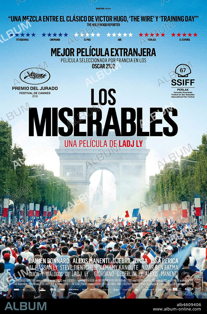 Affiche de LES MISERABLES, 2019, réalisé par LADJ LY. Copyright Lily Films / Rectangle Productions / Srab Films / Canal+ / L.