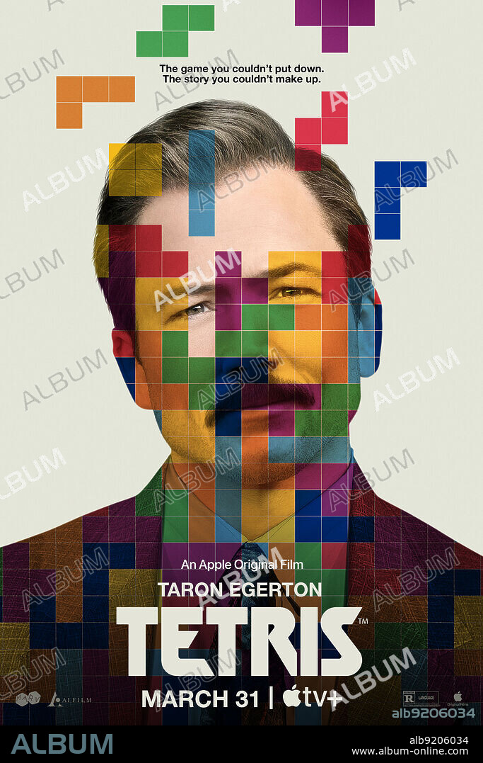 Poster de TETRIS, 2023, dirigida por JON S. BAIRD. Copyright Apple TV+.