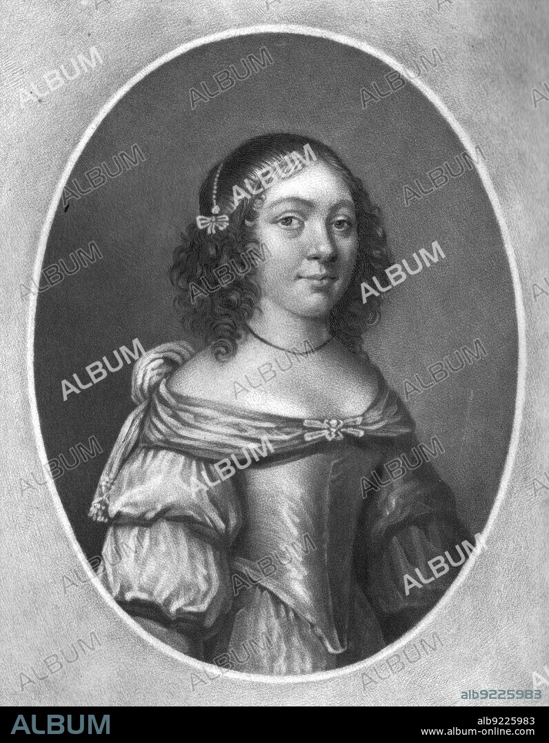 CHARLES TURNER. 'Charlotte Stanley, Countess of Derby; Obit 1663, buried at Ormskirk', 1810. From From "Portraits of characters illustrious in British History from the beginning of the reign of Henry the Eighth to the end of the reign of James the Second" [Samuel Woodburn, London, 1815].