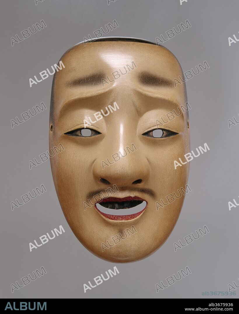 Chujo Mask for a Noh Drama. Artist: Genkyu Michinaga (Japanese, active second half of the 17th century). Culture: Japan. Dimensions: W. 5 1/2 in. (14 cm); L. 8 1/2 in. (21.6 cm). Date: 18th century.
Chujo is a mask worn for roles of young male aristocrats, such as the tragic heroes of the Heike clan.