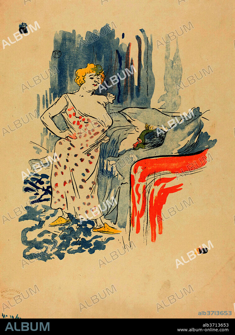 HENRI DE TOULOUSE-LAUTREC. Man and Woman. Medium: 7-color photomechanical process.