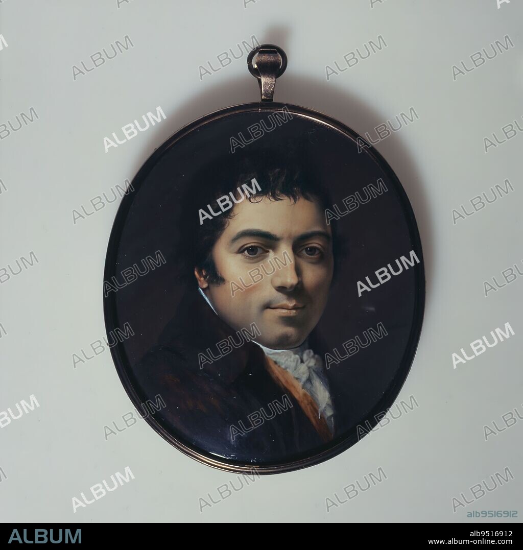 Presumed Portrait of General Baron Pelet-Clozeau, French School, Painter, Augustin, Jean-Baptiste-Jacques, Painter, Circa 1796, 18th century, Musée Cognacq-Jay, taste of the 18th century, Musée Cognacq-Jay, Level 3, Room 13, Painting, Miniature, Watercolor, Gouache, Ivory, Dimensions - Work: Height: 9.5 cm, Width: 8 cm, Dimensions - Bélière: Height: 1.5 cm.