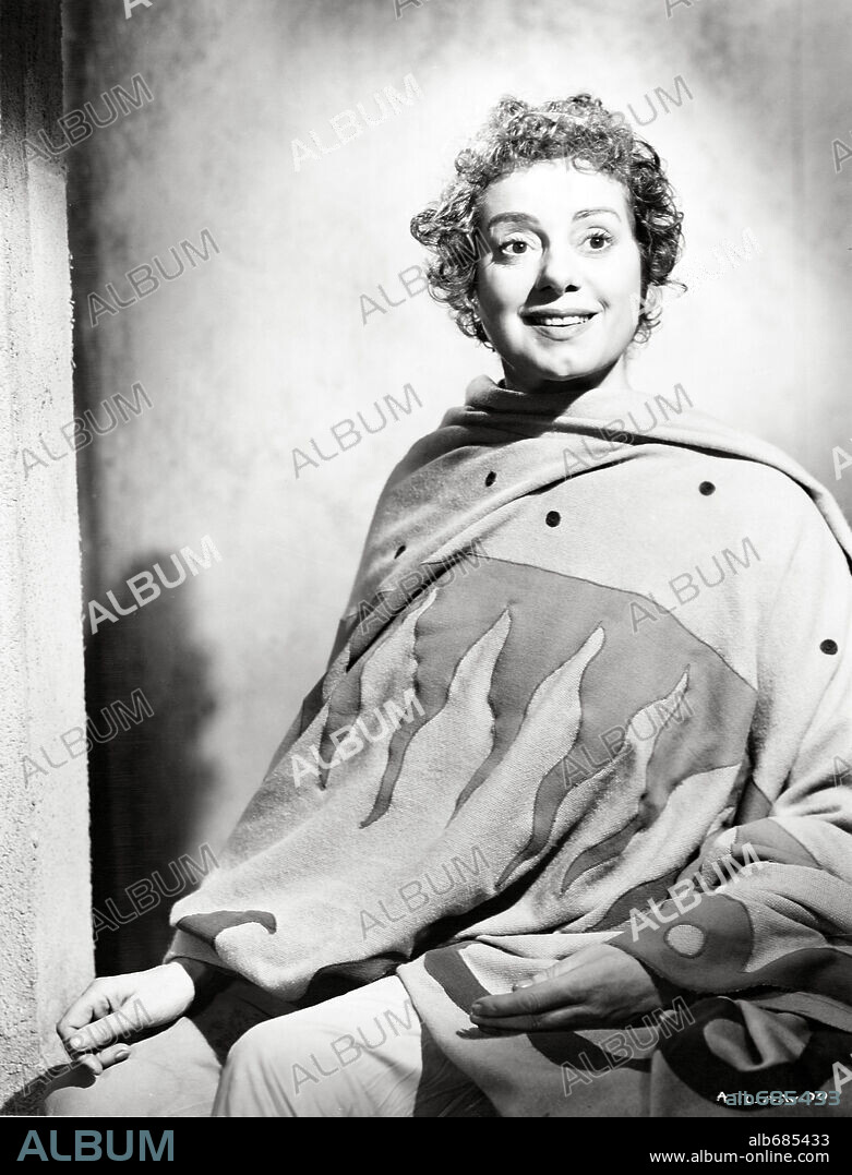 ELSA LANCHESTER in ANDROCLES AND THE LION, 1952, directed by CHESTER ERSKINE and NICHOLAS RAY. Copyright RKO RADIO PICTURES.