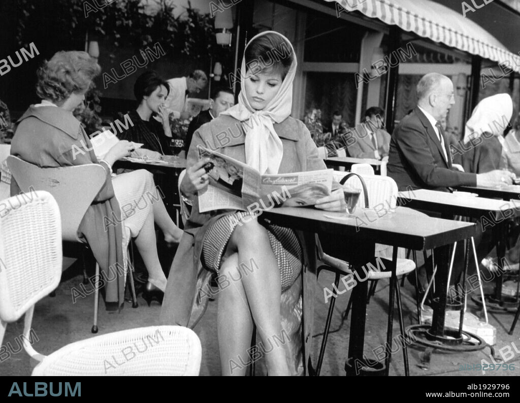 CLAUDIA CARDINALE in THE LIONS ARE LOOSE, 1961 (LES LIONS SONT LACHES), directed by HENRI VERNEUIL. Copyright FRANCO LONDON FILMS.