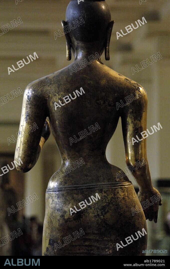 Buddhist goddess, Tara. Bronze statue. 8th century. From Sri Lanka. British Museum. London. Englan. United Kingdom.