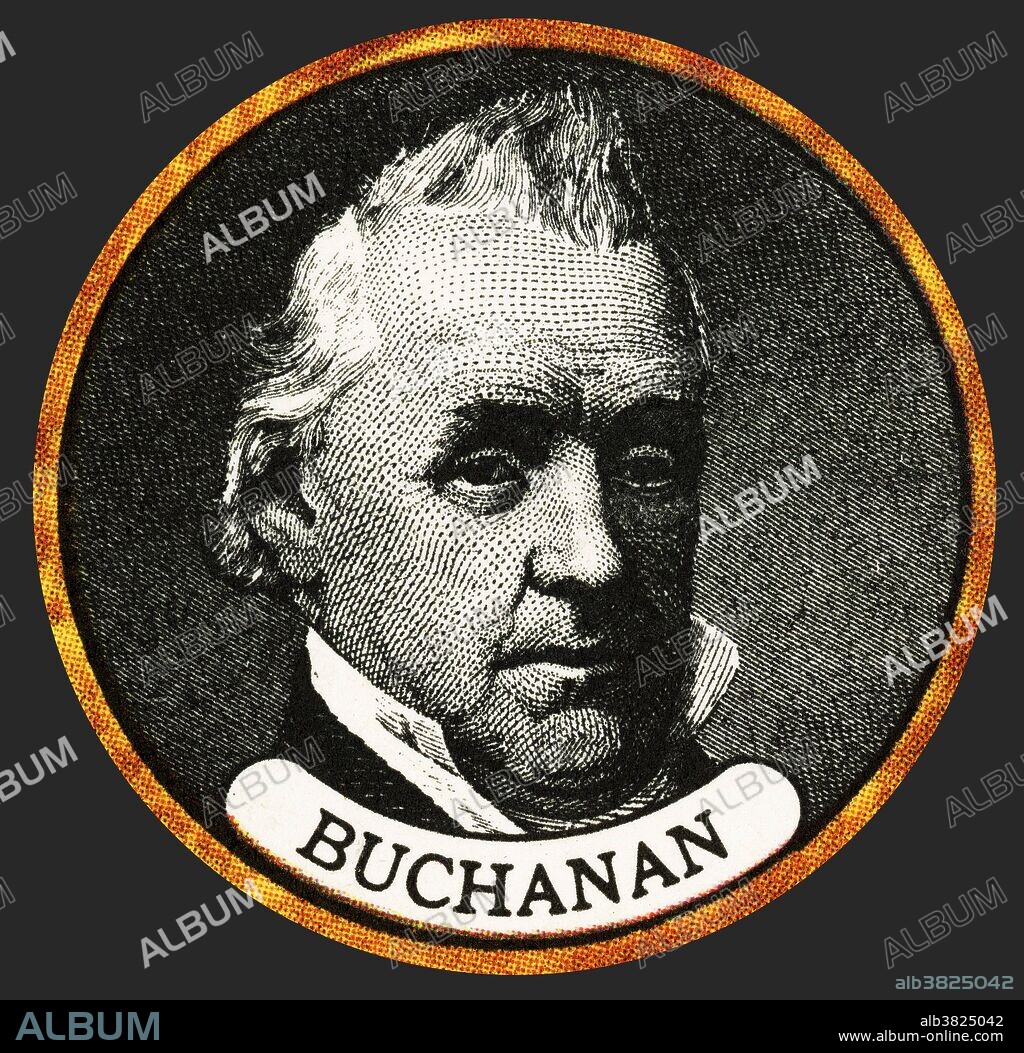 James Buchanan, Jr. (April 23, 1791 - June 1, 1868) was the 15th President of the United States (1857-1861). He is the only president who remained a lifelong bachelor, and the last president born in the 18th century. He represented Pennsylvania in the US House of Representatives and later the Senate and served as Minister to Russia under President Andrew Jackson. He was Secretary of State under President James Polk. He was nominated in the 1856 election and was viewed by many as a compromise between the two sides of the slavery question. efforts to maintain peace between the North and the South alienated both sides, and the Southern states declared their secession in the prologue to the American Civil War. Buchanan's view of record was that secession was illegal, but that going to war to stop it was also illegal. When he left office, popular opinion had turned against him. He died in 1868, from respiratory failure at the age of 77. His his inability to impose peace on sharply divided partisans on the brink of the Civil War has led to his consistent ranking by historians as one of the worst Presidents.