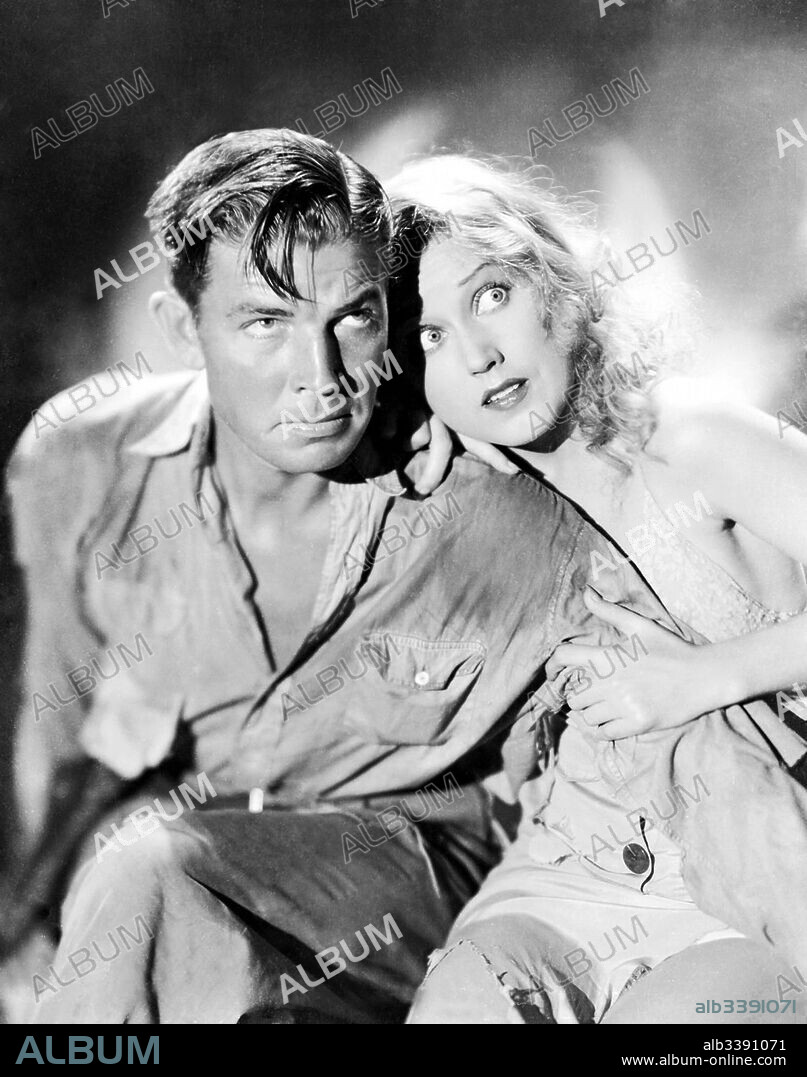 BRUCE CABOT und FAY WRAY in DIE FABEL VON KING KONG - EIN AMERIKANISCHER TRICK- UND SENSATIONSFILM, 1933 (KING KONG), unter der Regie von ERNEST B. SCHOEDSACK und MERIAN C. COOPER. Copyright RKO.