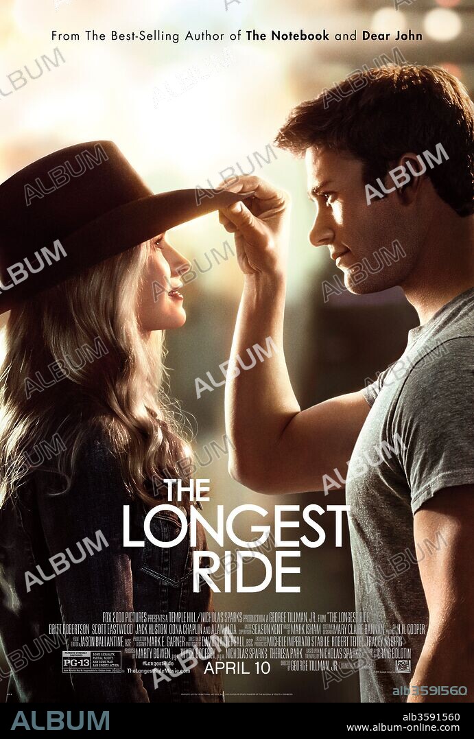 Poster de EL VIAJE MAS LARGO, 2015 (THE LONGEST RIDE), dirigida por GEORGE TILLMAN JR.. Copyright FIX 2000 PICTURES/TEMPLE HILL ENTERTAINMENT.