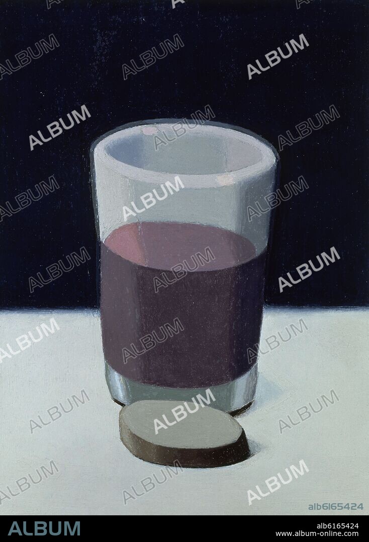 LUIS FERNANDEZ. EL VASO - SIGLO XX - OLEO SOBRE TABLA.