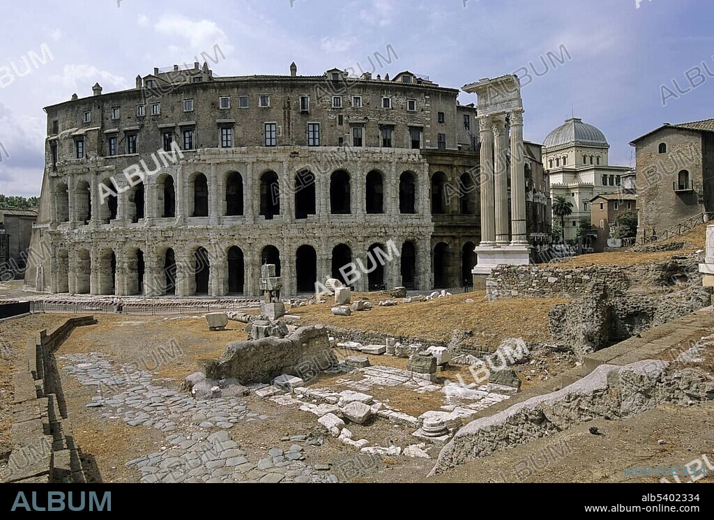 Theater of Marcellus, Temple of Apollo Sosianus, synagogue, Rome, Latium, Italy