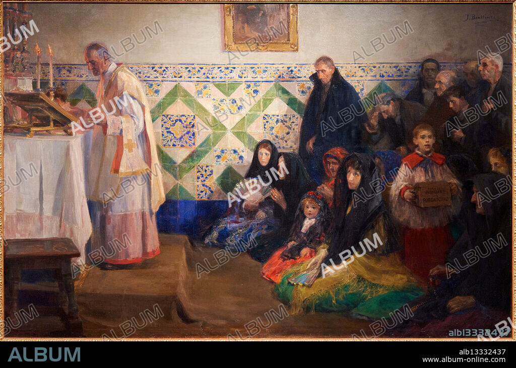 Misa en la ermita, JOSÉ BENLLIURE GIL (1855-1937), Museo de Bellas Artes de Valencia, Comunidad Valenciana, Spain.