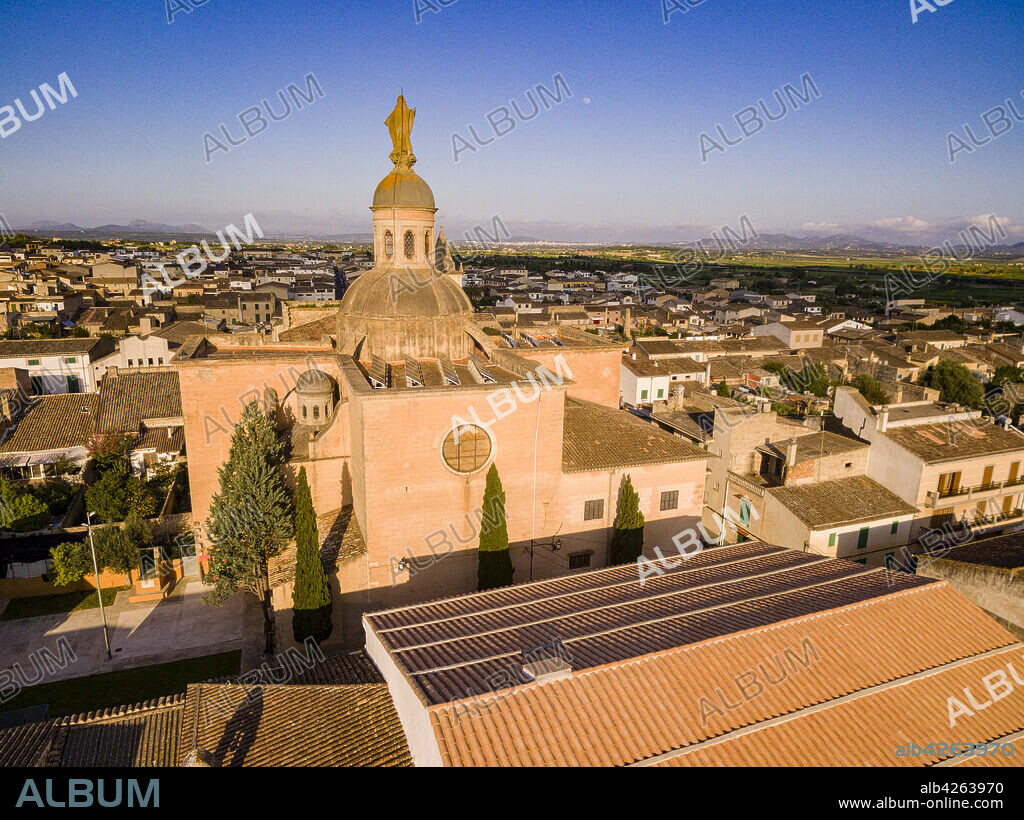 Parish Church of Santa Bàrbara, 1627, Villafranca de Bonany, Mallorca, Balearic Islands, Spain, Europe.