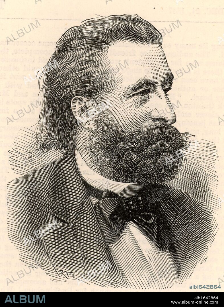Ernst von Bergmann (1836-1907) German surgeon who introduced the sterilisation of surgical instruments. He was called to San Remo to examine the Prussian Crown Prince (1831-1888 - Emperor Frederick III of Germany, 1888) who was terminally ill with cancer of the larynx. Engraving from "The Illustrated London News" (London, 24 December 1887). (Photo by: Universal History Archive/UIG via Getty Images).