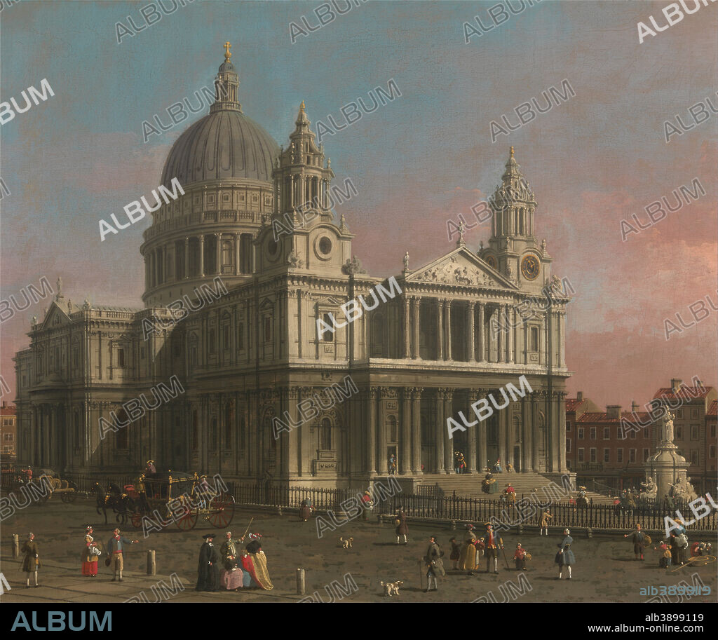 CANALETTO. St. Paul's Cathedral. Date/Period: Ca. 1754. Painting. Oil on canvas. Height: 52.1 cm (20.5 in); Width: 61.6 cm (24.2 in).