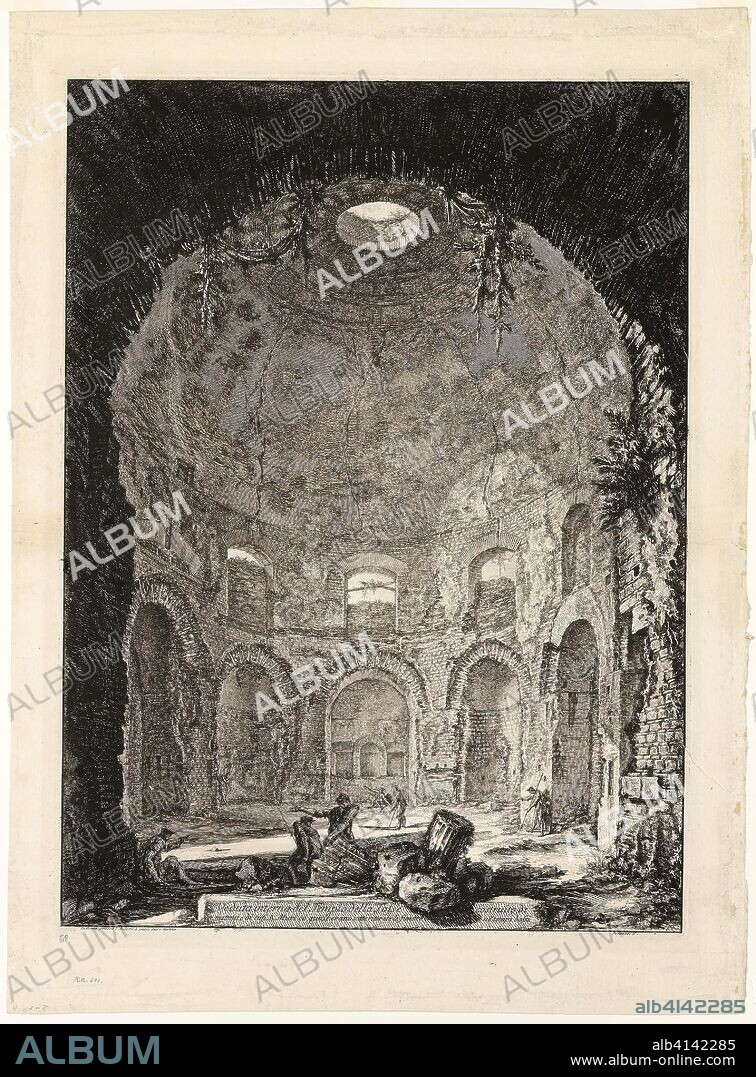Interior view of the so-called Tempio della Tosse [Temple of the Cough], from Views of Rome. Giovanni Battista Piranesi; Italian, 1720-1778. Date: 1764. Dimensions: 630 x 461 mm (image); 635 x 467 mm (plate); 743 x 549 mm (sheet). Etching on heavy ivory laid paper. Origin: Italy.