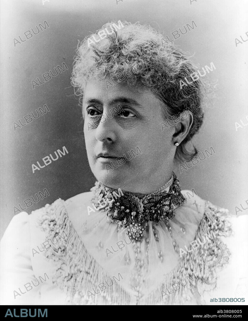 Caroline Scott Harrison (October 1, 1832 - October 25, 1892) was the wife of President Benjamin Harrison and the First Lady of the United States from 1889-92. In 1852, during the second semester of Benjamin's senior year, the couple became engaged. They decided to postpone their wedding while Benjamin studied law, and she finished school. She graduated in 1852 with a degree in music. They married in 1853. During the Harrison administration the First Lady tried to have the overcrowded mansion enlarged, but was unsuccessful. In 1889 Caroline Harrison raised the first Christmas tree in the White House and introduced the use of orchids as the official floral decoration at state receptions. Interested in history and preservation, in 1890 she helped found the National Society of the Daughters of the American Revolution and served as its first President General. The First Lady was noted for her elegant White House receptions and dinners. In late 1891, she began to battle tuberculosis, and died in 1892 at the age of 60.