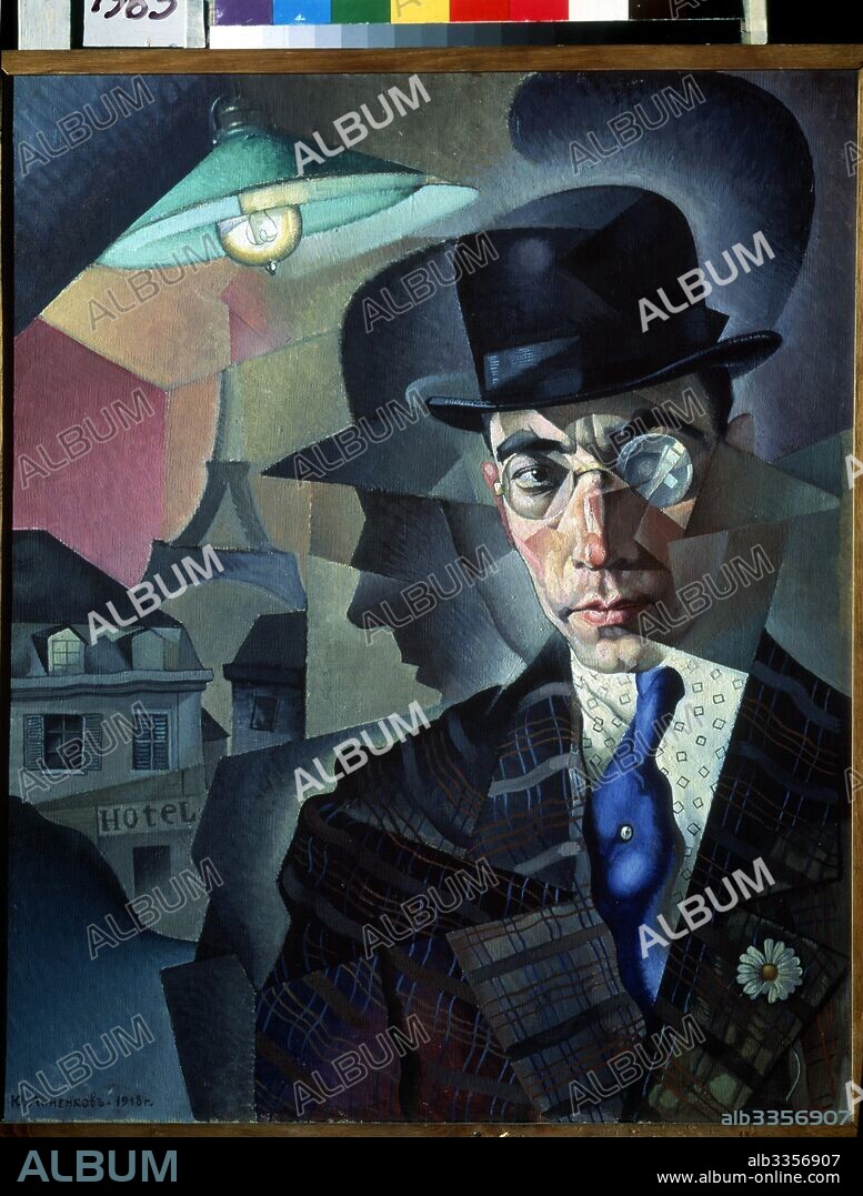 YURI PAVLOVICH ANNENKOV. Portrait of the artist and the photographer Miron Sherling (1880-1958).