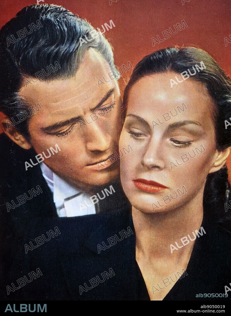 Film still of Gregory Peck (1916-2003) and Alida Valli (1921-2006) from Alfred Hitchcock 'The Paradine Case'.