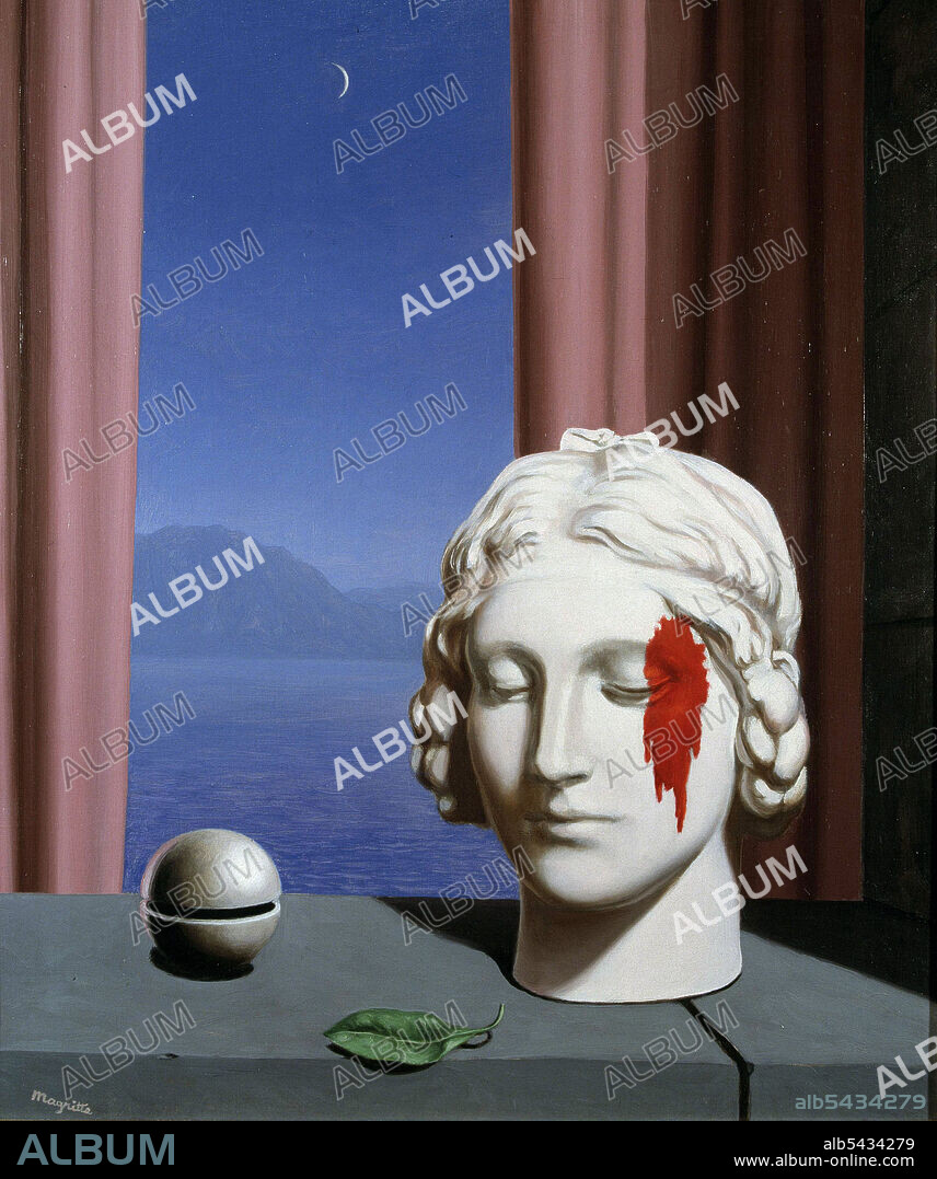 MAGRITTE , RENE. PINTOR BELGA . 1898 - 1967. " LA MEMORIA IV " , OLEO SOBRE LIENZO , AÑO 1954. COLECCION PARTICULAR . GINEBRA. ATENCION: AUTOR CONTEMPORANEO SUJETO A COPYRIGHT ©. EL CLIENTE FINAL ES RESPONSABLE DE LA GESTION DE LOS DERECHOS DE AUTOR CON LAS SOCIEDADES EXISTENTES DE GESTION DE DERECHOS O DIRECTAMENTE CON LOS ORGANISMOS TITULARES DE LOS MISMOS.