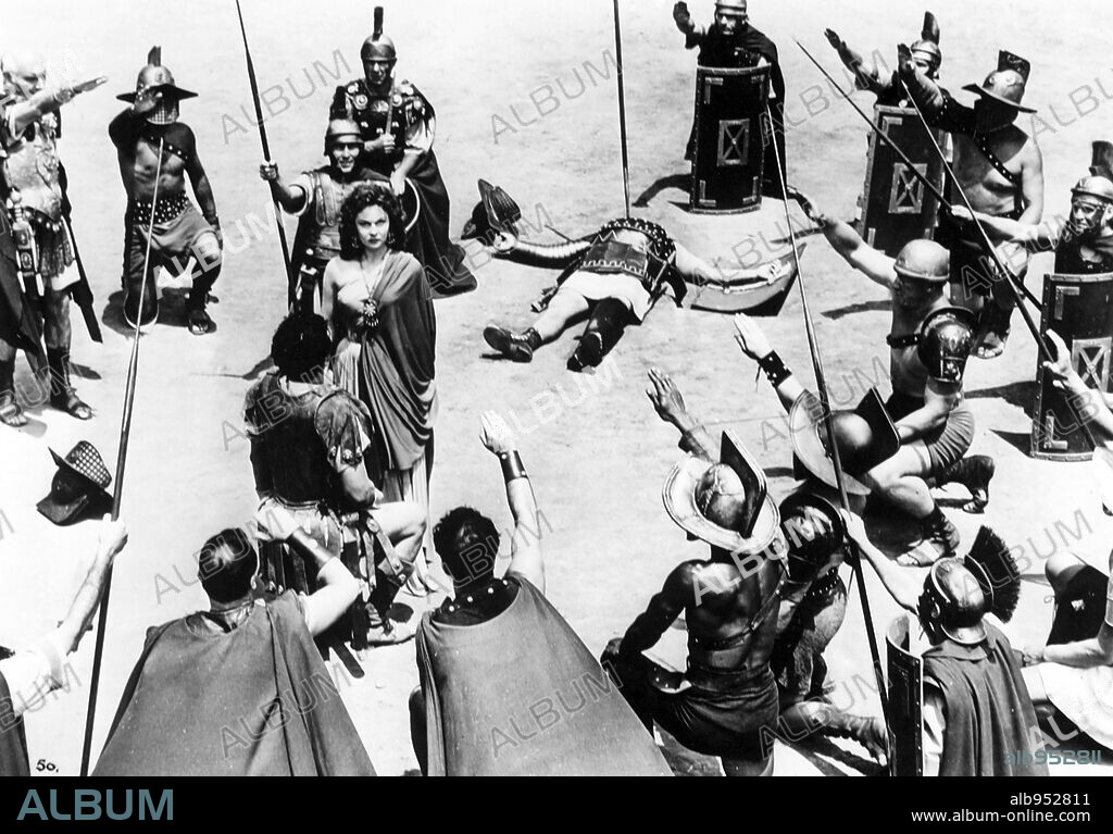 VICTOR MATURE in DEMETRIUS AND THE GLADIATORS, 1954, directed by DELMER DAVES. Copyright 20TH CENTURY FOX.