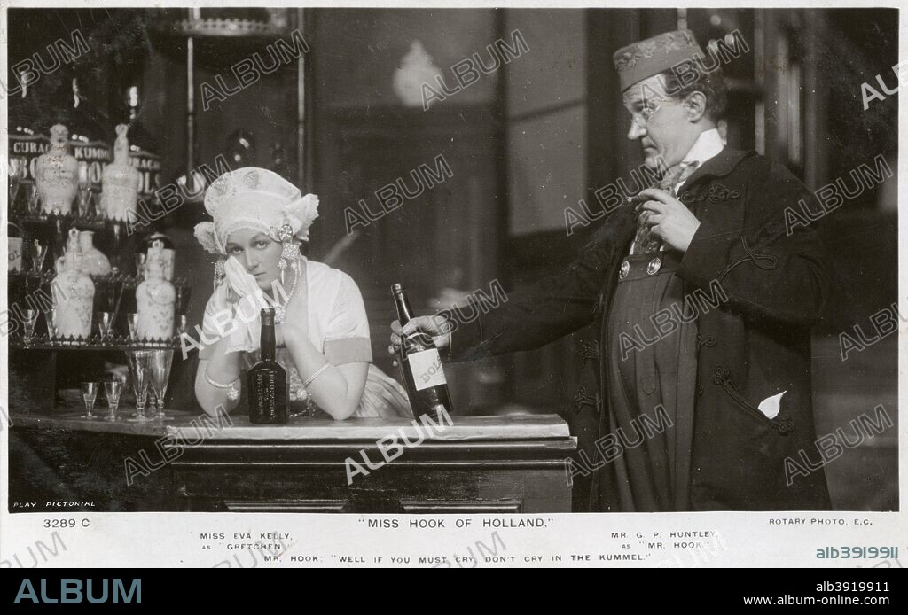 Eva Kelly and GP Huntley, British actors, c1907. Kelly as Gretchen and Huntley as Mr Hook in the musical comedy Miss Hook of Holland.