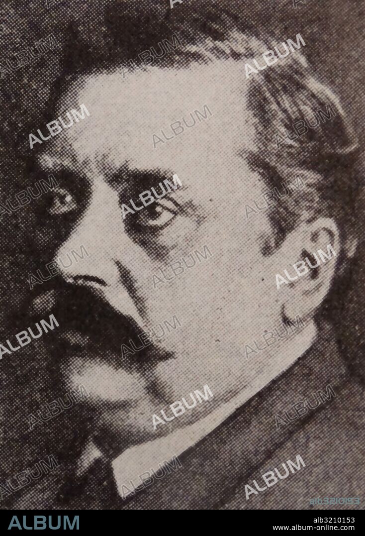 Portrait of Alfred Werner (1866-1919) a Swiss chemist and Nobel Laurate. Dated 20th Century.