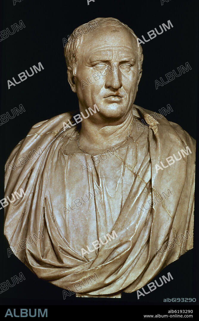 * MARCO TULIO CICERON(106-43 AC)ORADOR Y POLITICO ROMANO-BUSTO.