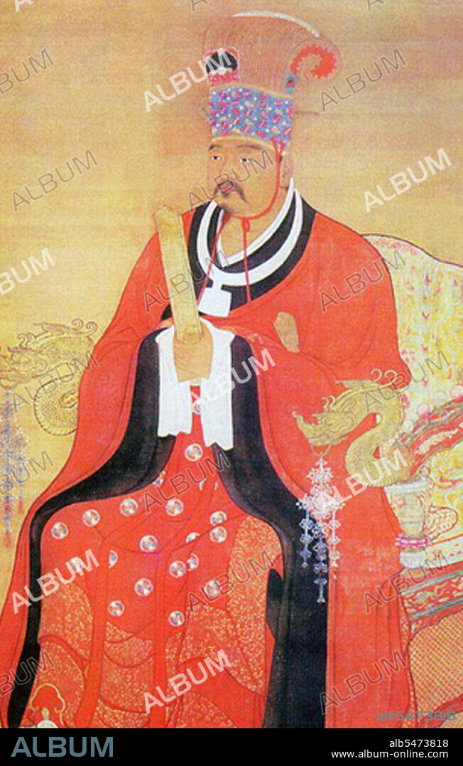 Zhao Hongyi (899-956), posthumously honoured as Emperor Xuanzu, was the father of Song Emperors Taizu (r. 960-976) and Taizong (976-997).<br/><br>  The Song Dynasty (960–1279) was an imperial dynasty of China that succeeded the Five Dynasties and Ten Kingdoms Period (907–960) and preceded the Yuan Dynasty (1271–1368), which conquered the Song in 1279. Its conventional division into the Northern Song (960–1127) and Southern Song (1127–1279) periods marks the conquest of northern China by the Jin Dynasty (1115–1234) in 1127. It also distinguishes the subsequent shift of the Song's capital city from Bianjing (modern Kaifeng) in the north to Lin'an (modern Hangzhou) in the south.