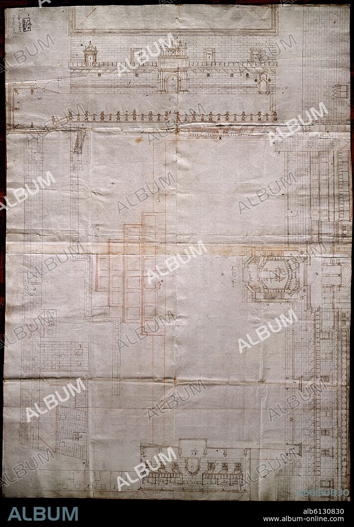 MOAS FRANCISCO DAS. PLANO DE LA PLAZA DEL OBRADOIRO-LGAJO 17207 PLANO Nº 1095.