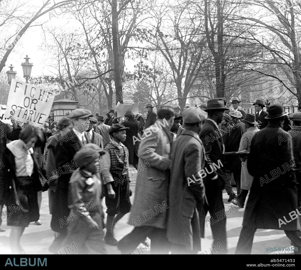 Communist Protestors marching in Washington D.C. ca. between 1915 and 1930.