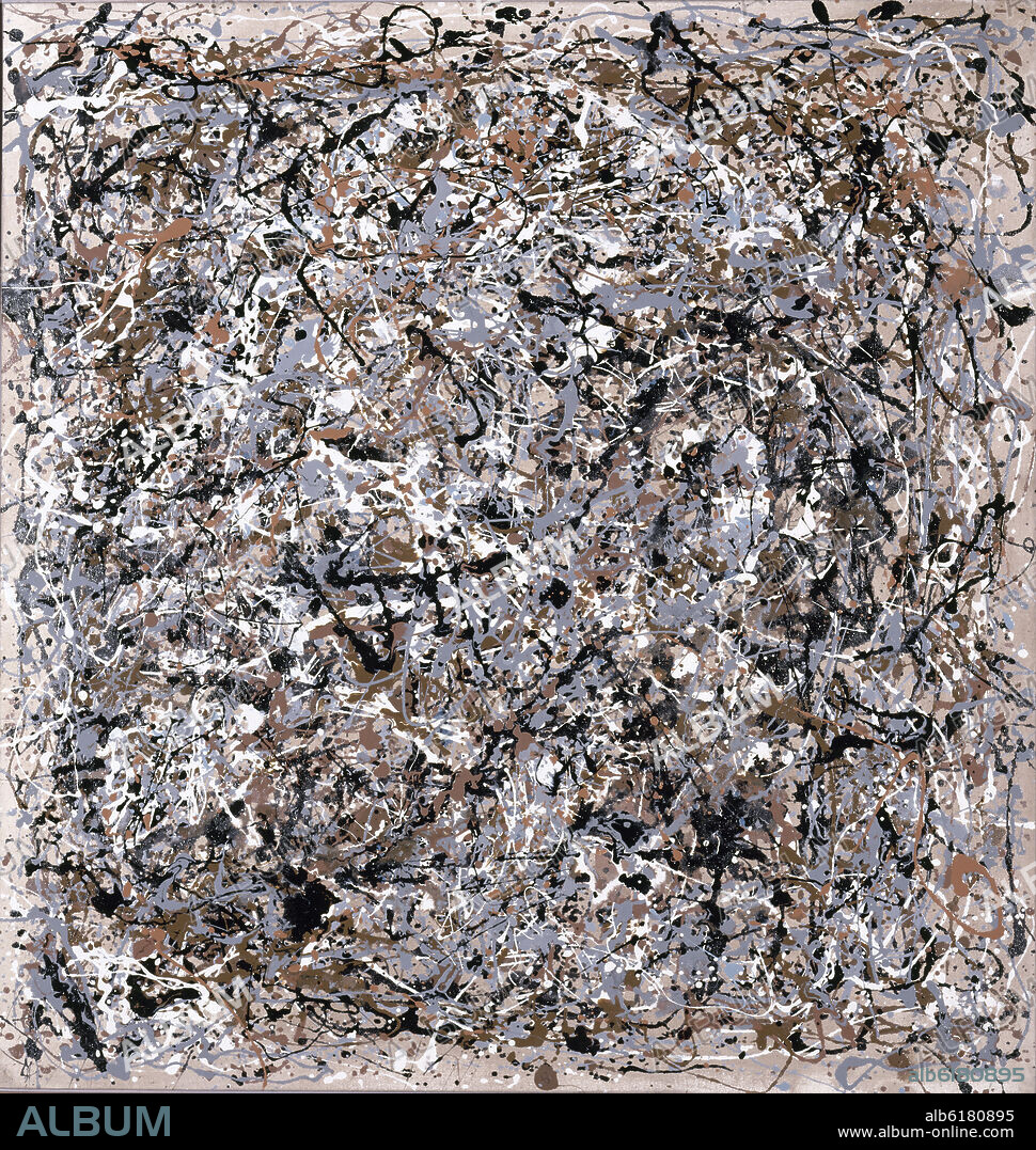ART & LANGUAGE. RETRATO DE V.I LENIN EN EL ESTILO DE JACKSON POLLOCK VII-1980.