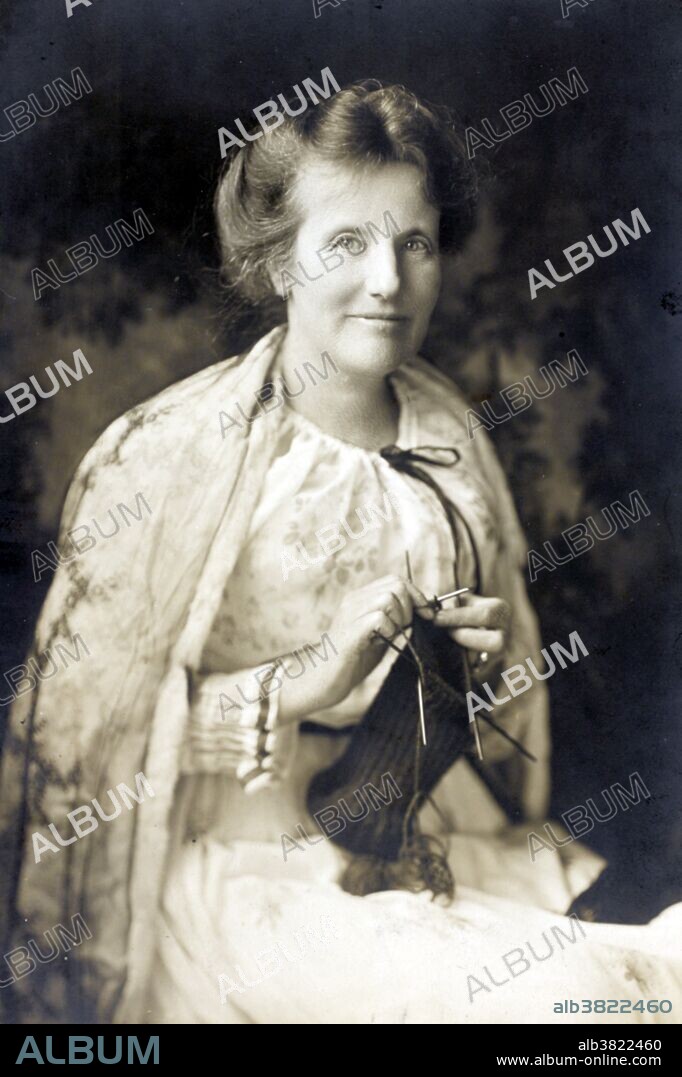 Edith Kermit Carow Roosevelt (August 6, 1861 - September 30, 1948) was the second wife of President Theodore Roosevelt and served as First Lady during his presidency from 1901-09. Although she attended his wedding to Alice Hathaway Lee in 1880, their lives ran separately until 1885. He proposed to Edith in 1885 and she accepted, but for appearance's sake the young widower delayed the announcement. After William McKinley's assassination, Mrs. Roosevelt assumed her new duties as First Lady with characteristic dignity. As First Lady, her first "symbolic" activity was to throw open the windows to let in sunlight and fresh air while dissipating the "dark, musty" atmosphere. Beyond the formal occasions, smaller parties brought together distinguished men and women from varied walks of life. Their marriage produced five children; four boys and one girl. She died in 1948, at the age of 87 and is interred next to her husband in Youngs Memorial Cemetery near Oyster Bay, New York.