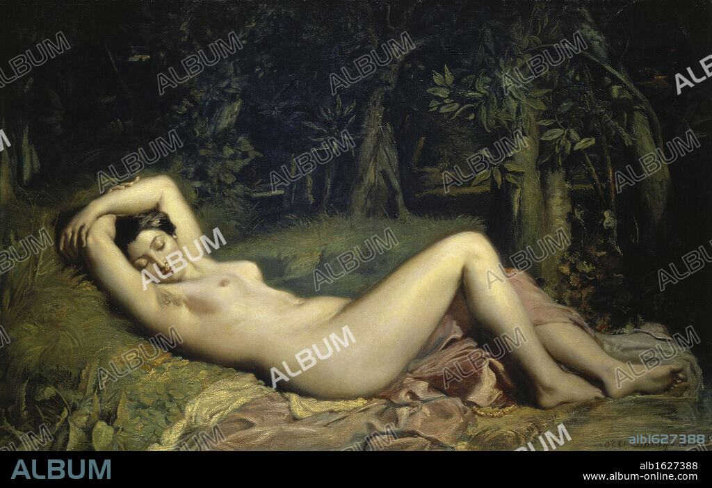 Sleeping Nymph   (Nymphe Endormie)   Theodore Chasseriau (1819-1856/French)   Musee Calvet, Avignon.