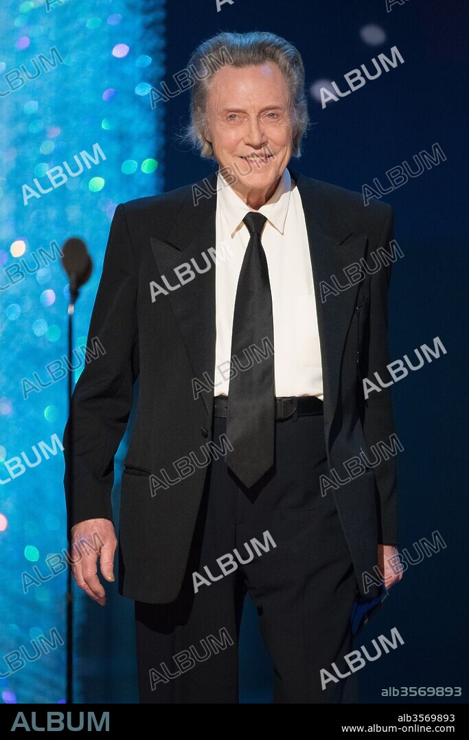 March 4, 2018 - Hollywood, California, U.S. - Christopher Walken presents the Oscar for achievement in music written for motion pictures (Original score) during the live ABC Telecast of The 90th Oscars at the Dolby Theatre in Hollywood. 04/03/2018
