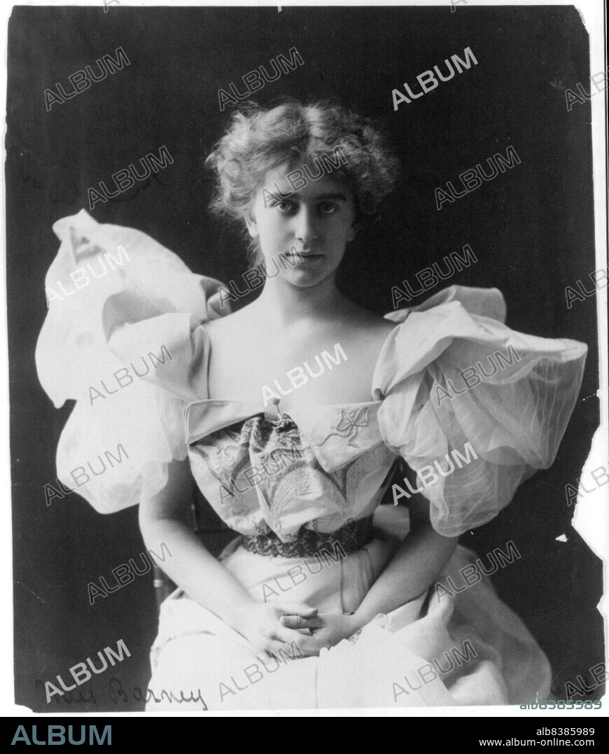 FRANCES BENJAMIN JOHNSTON. Natalie Clifford Barney, between c1890 and c1910. Three-quarter length portrait, seated, facing right. Daughter of Alice Pike Barney.
